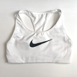 White Nike sports bra with no padding